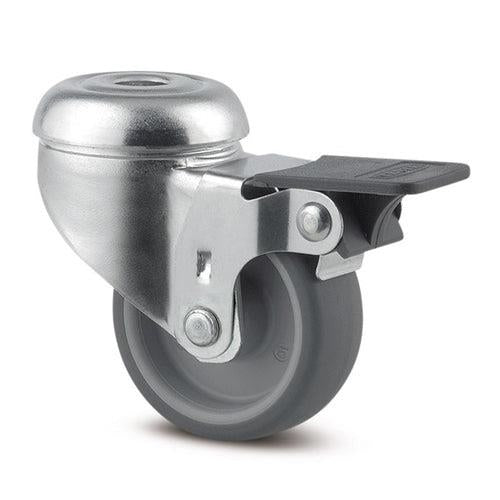 Tente 2475PJO050P3011 - Agila 50mm Grey TPR Bolt Hole Ole Brake 11mm