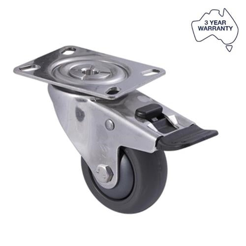 Fallshaw QUC75G/MSPTB-B - Castor Stainless Steel