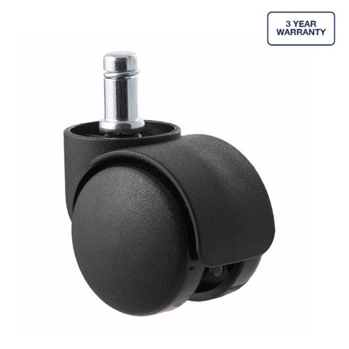 Fallshaw TW50CJ - 50mm - Plastic Twin Wheel - Swivel Castor - 11 x 25mm
