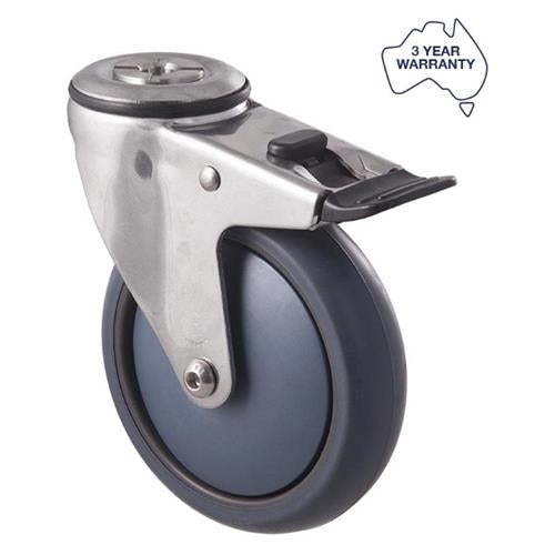 Fallshaw MJA125G/MSHTB-B - 125mm - Shower Chair Castor Total Braked