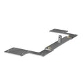 Hitching brackets for towing 660 and 1100 litre bins