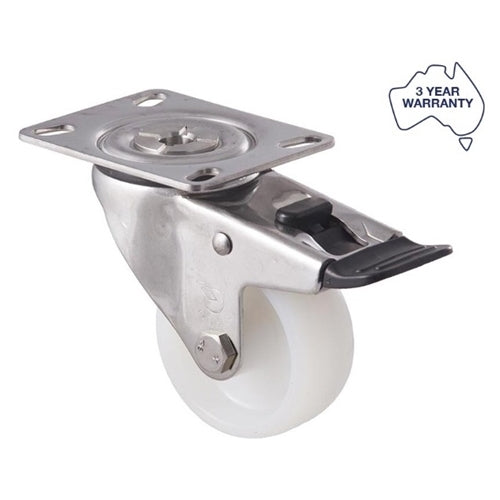 Fallshaw MNN75WS/MSPTB-B - 75mm - Castor Stainless Steel