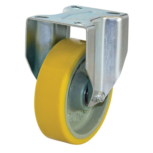 Richmond R5049 - 125mm, PU on Cast Iron, Fixed, 200kg