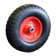 330mm Offset Puncture Proof Wheel, 4.00-6 Tyre, 5/8" Axle, 100kg