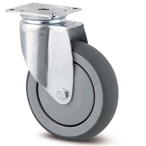 Tente 2470PJP075P40 - Agila 75mm Grey TPR Swivel Plate P40