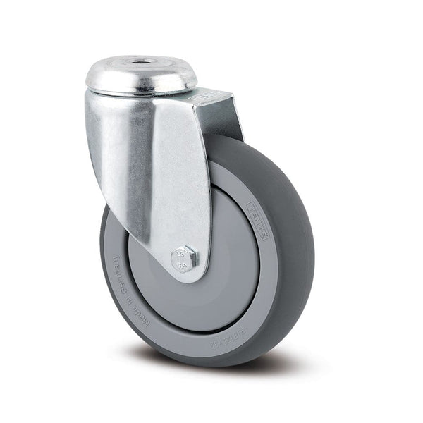 Tente 2470PJP125P3011 - Agila 125mm Grey TPR Bolt Hole Ole 11mm