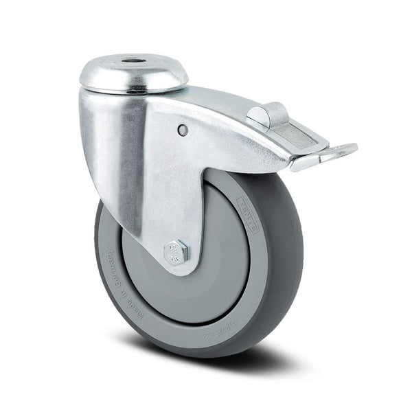 Tente 2477PJP100P3011 - Agila 100mm Grey TPR Bolt Hole Ole Brake 11mm
