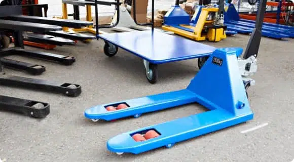 Blue Pallet Jack — Engineering and Fabrication Products in Bungalow, QLD