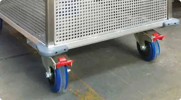 Castors on Warehouse Trolley — Engineering and Fabrication Products in Bungalow, QLD