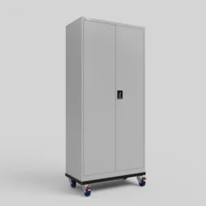 Cabinet 1865 - White - 5 Shelves with Castors