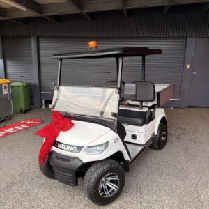 LVTong LT-A827.2-CARGO 2 Seater Short Wheel Base Utility Cart (Ute) - White - 80Ah Eco Battery Gen 3 Lithium Battery